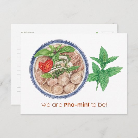 Nous Sommes Pho-Mint À Être Carte (Devant / Derrière)