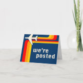 nous sommes postés faire-part : avion rétro (Devant)