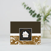 nous sommes postés faire-part : damask professionn (Debout devant)