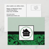 nous sommes postés faire-part : damask professionn (Devant / Derrière)