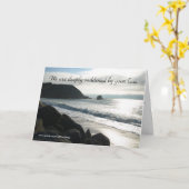 Nous sommes profondément attristés, carte de (Fleur jaune)