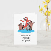 Nous sommes si fiers de vous, Félicitations, Carte (Fleur jaune)