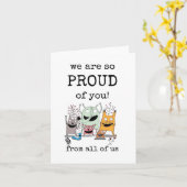 Nous sommes si fiers de vous, Félicitations, Carte (Fleur jaune)