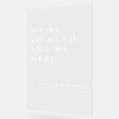 Nous sommes si heureux que vous soyez ici Mariage  (Angle)