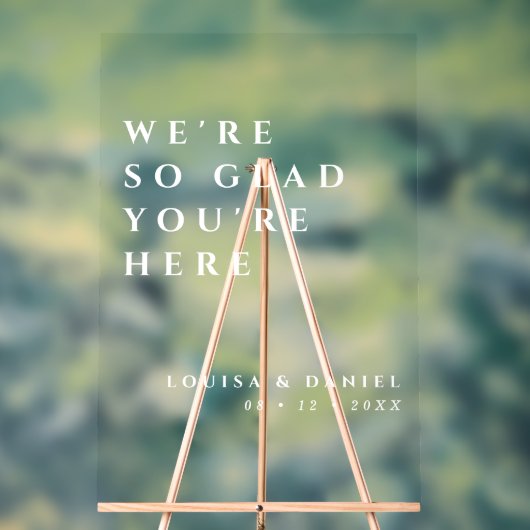 Nous sommes si heureux que vous soyez ici Mariage  (Neutre)