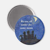 Nous sommes sous la même lune Art Fridge Magnets (Recto/Verso)