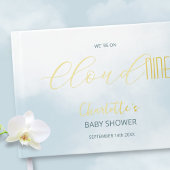 Nous sommes sur Cloud 9 Elegant Script Fête Prénat