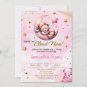 Nous sommes sur Cloud Nine Baby shower Invitation (Devant)