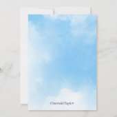 Nous sommes sur un nuage Invitation à la fête de f (Dos)