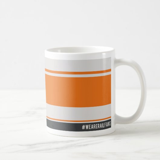 Nous sommes tasse orange et grise de Railfans (Droite)