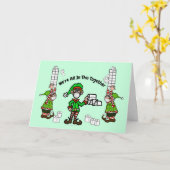 Nous sommes tous dans cette carte de Noël COVID-19 (Fleur jaune)