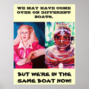 NOUS SOMMES TOUS DANS la MÊME affiche de BATEAU