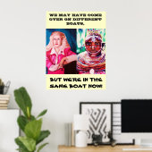 NOUS SOMMES TOUS DANS LA MÊME affiche de bateau (Bureau à domicile)