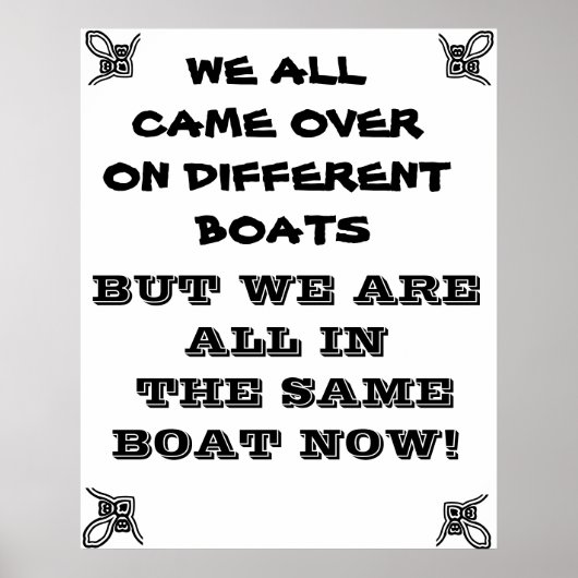 NOUS SOMMES TOUS DANS LE MÊME POSTER DE BATEAU (Devant)