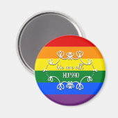 Nous sommes tous humains LGBTQ Pride Mois Magnet (Recto/Verso)