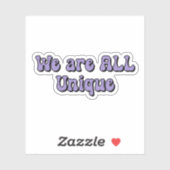 Nous sommes tous un Autocollant de Neurodiversité  (Feuille)