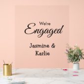 Nous sommes un couple fiancé nom romantique simple (Mariage)