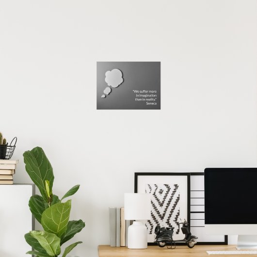 Nous souffrons plus dans l'imagination poster (Bureau à domicile)