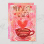 Nous t'aimons Dernière Carte Saint Valentin (Devant / Derrière)