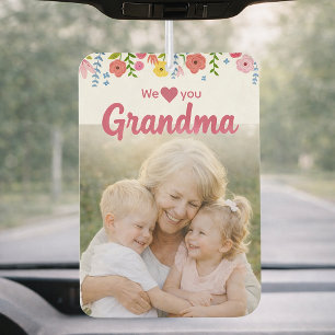 Nous t'aimons grand-mère Désodorisant pour voiture