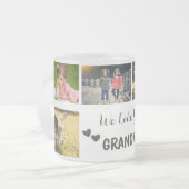 Nous t'aimons Grand-mère Photo Collage Mug (Devant gauche)