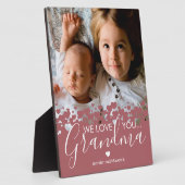 Nous t'aimons Grand-mère Plaque Photo (Côté)