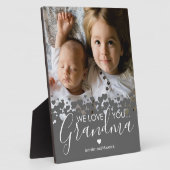 Nous t'aimons Grand-mère Plaque Photo (Côté)