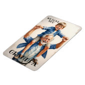 Nous t'aimons Grand-Père Photo Flexi Magnet (Côté Gauche)