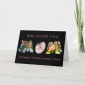 Nous t'aimons Maman carte photo de la Saint-Valent (Devant)