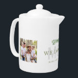 Nous t'aimons Maman Deux photos personnalisées<br><div class="desc">Deux Photo Teapot Personnalisé.  Pour maman.  Nous Vous Aimons.  Noms.</div>