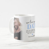 Nous t'aimons Papa 2 Photo Café Mug (Devant gauche)