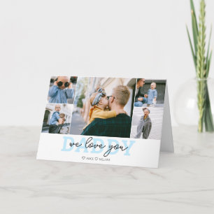 Nous t'aimons papa Carte photo manuscrit