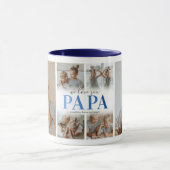 Nous t'aimons Papa Photo Collage Mug (Centre)