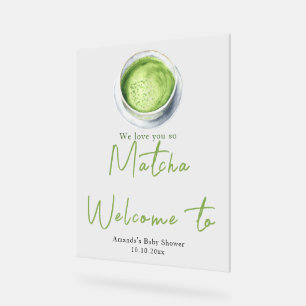 Nous t'aimons tellement Matcha Baby Shower Bienven