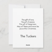 Nous t'avons loué une jolie carte de Noël (Dos)