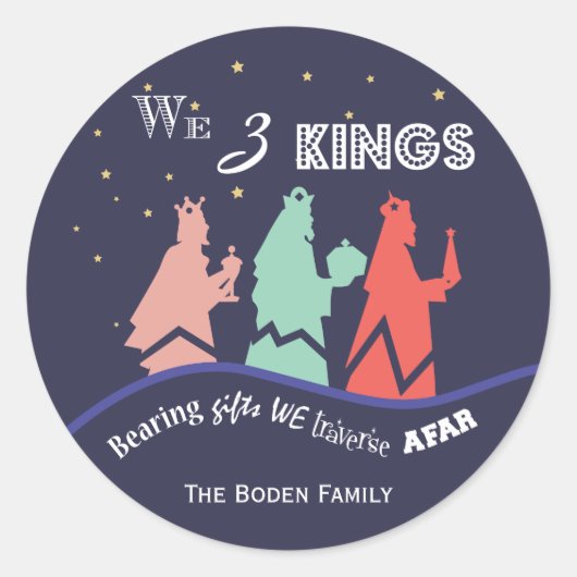 Nous trois rois | Stickers Vacances Bleues (Devant)