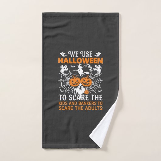 Nous Utilisons Citrouilles Fantômes Sorcière Araig (Serviette à main)