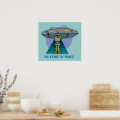 NOUS VENONS DANS PEACE ROBOT POSTER (Cuisine)