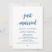 Nous venons de nous marier, Invitation de mariage  (Devant)