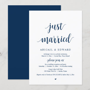 Nous venons de nous marier, Invitation de mariage 
