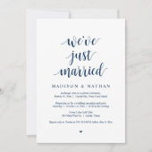 Nous venons de nous marier, Invitation de mariage (Devant)