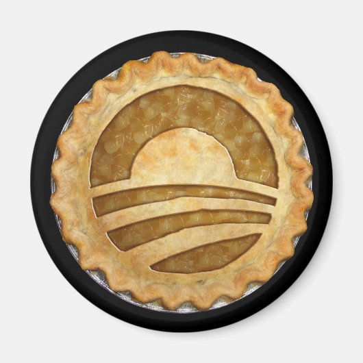 "Nous Voulons De La Tarte !" Obama Pie Magnet (Devant)