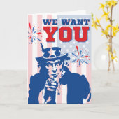 Nous voulons vous amusant 4 Juillet Carte (Fleur jaune)