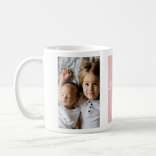 Nous Vous Aimons | 2 Collage photo | Café Mug (Gauche)