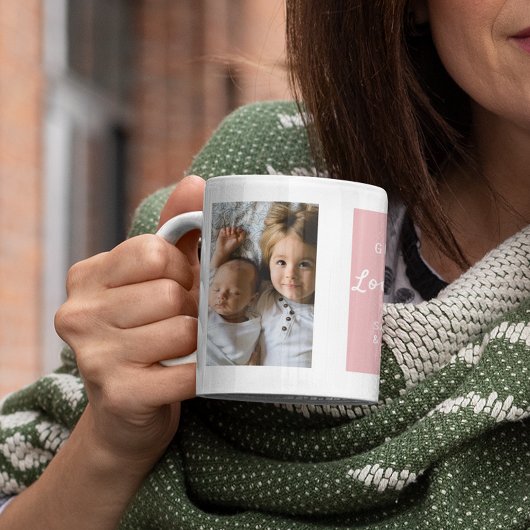 Nous vous aimons | 2 Collage photo | Tasse à café
