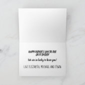 Nous Vous Aimons ! Carte fête des pères (Intérieur)