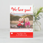 Nous vous aimons | Carte Flat Photo (Debout devant)