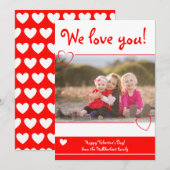 Nous vous aimons | Carte Flat Photo (Devant / Derrière)