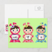 nous vous aimons Carte postale (Devant / Derrière)