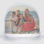 Nous vous aimons Famille Photo Hiver Arbres (Avant)